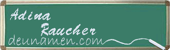 Adina Raucher Visitenkarte